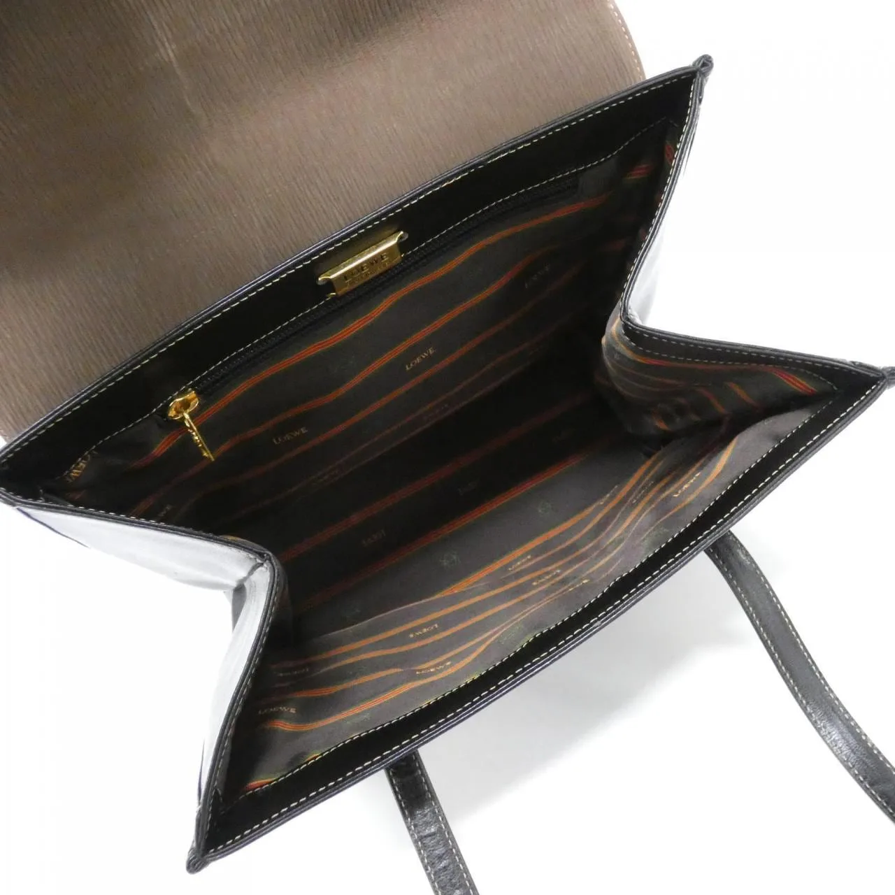 LOEWE Shoulder Leather Black Leather Rank B - Thumbnail 7