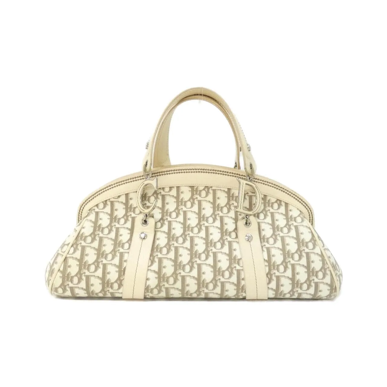 DIOR DFE44070 Handbag Canvas 銀色 帆布 中古品A - 縮圖 2