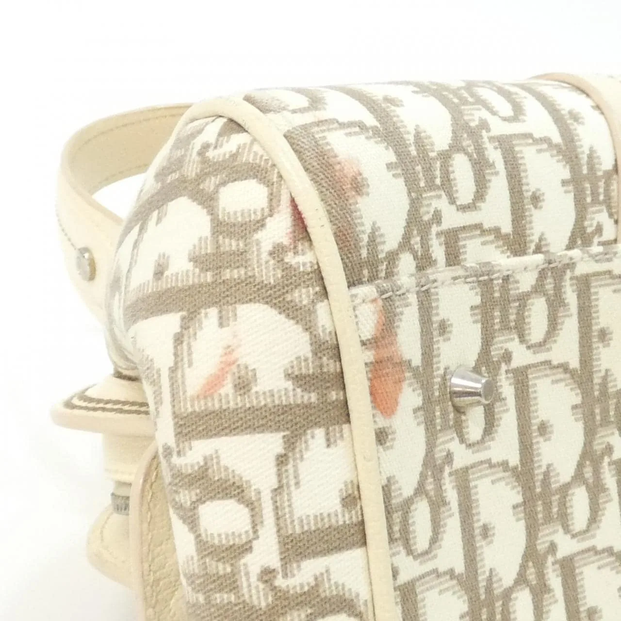 DIOR DFE44070 Handbag Canvas 銀色 帆布 中古品A - 縮圖 3