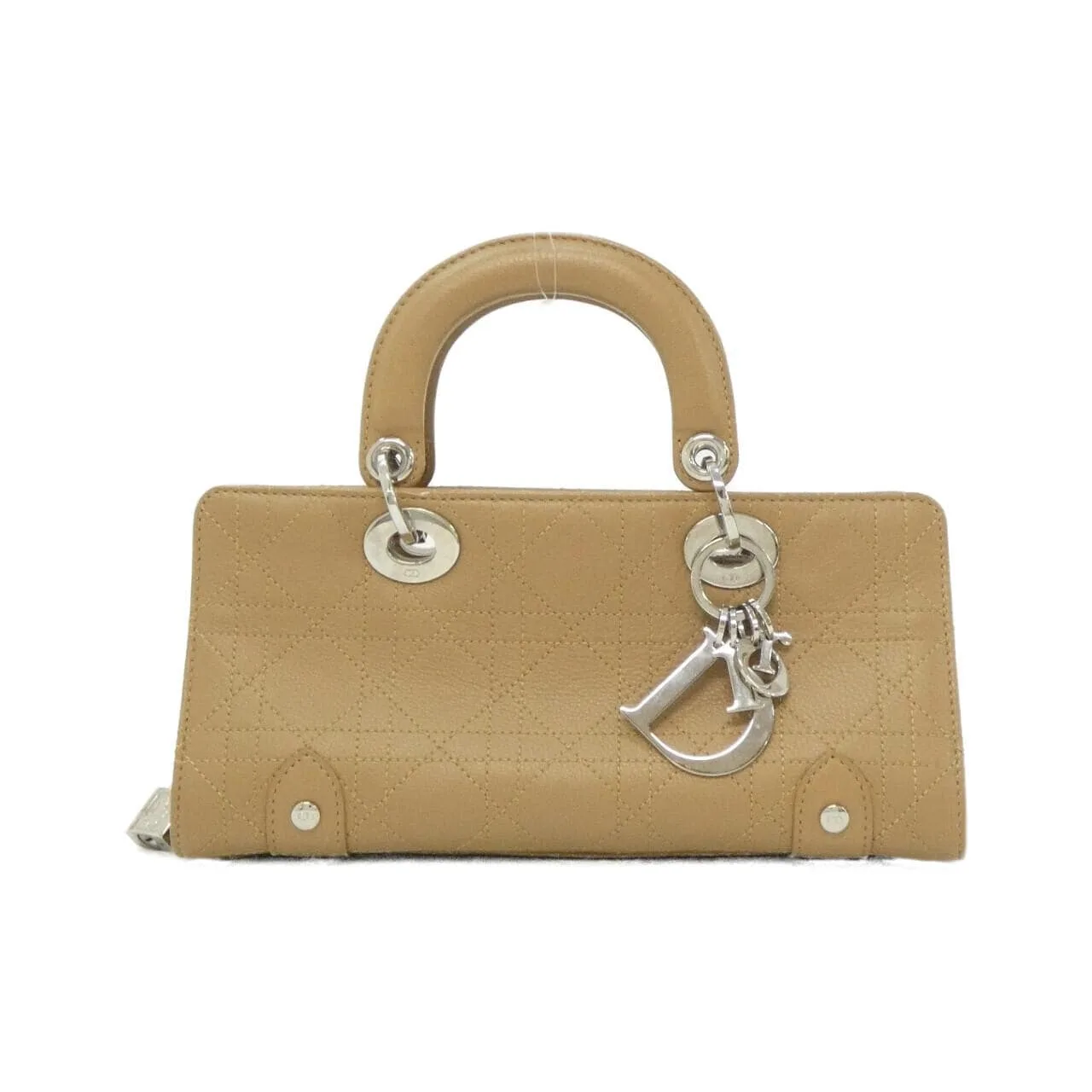 DIOR Handbag Leather Beige
