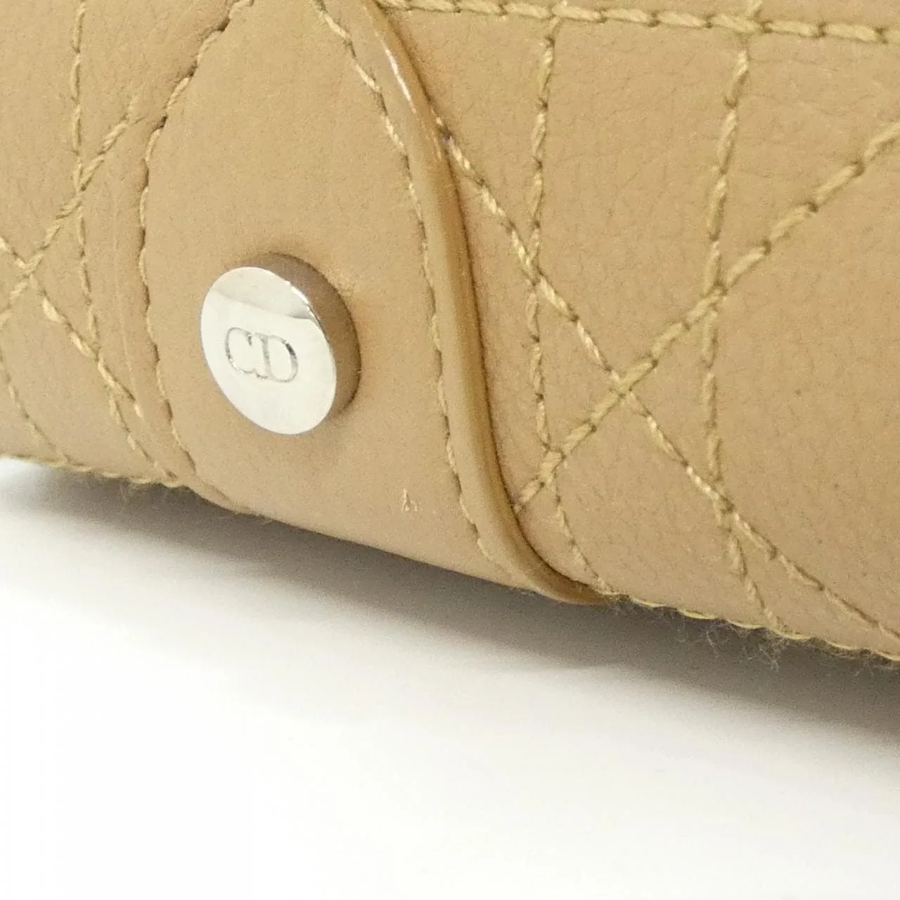 DIOR Handbag Leather 米色 皮革 中古品A - 縮圖 7