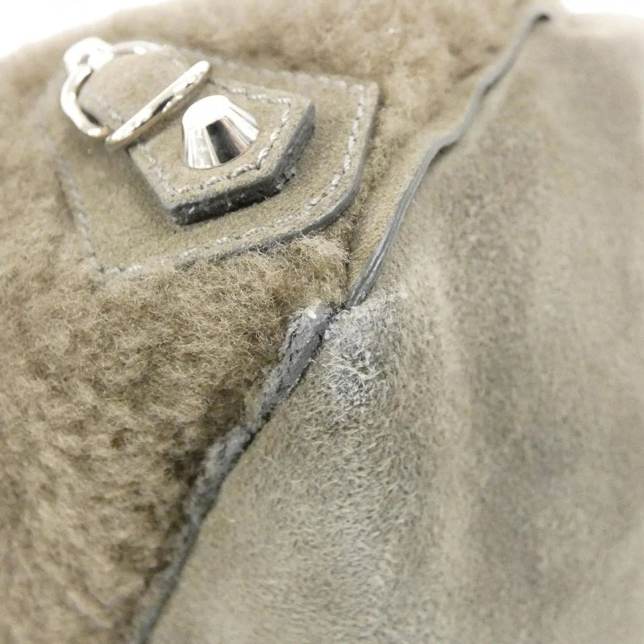 BALENCIAGA 255412 AYV2N Handbag Leather Black Leather Rank A - Thumbnail 3