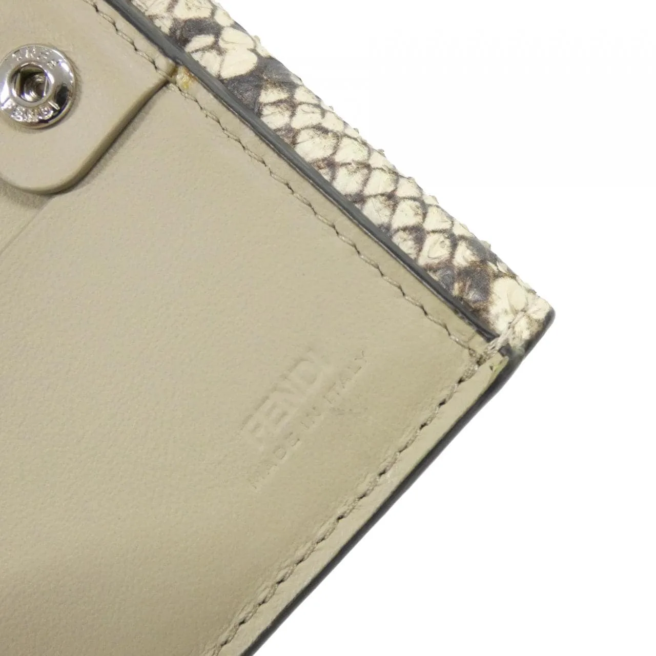 FENDI Peekaboo 8M0438 AM2W Wallet Leather Black Leather Rank A - Thumbnail 6