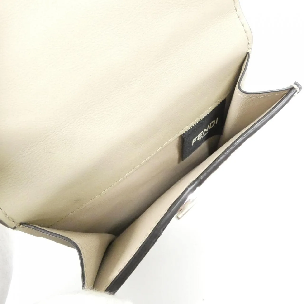 FENDI Peekaboo 8M0438 AM2W Wallet Leather Black Leather Rank A - Thumbnail 9