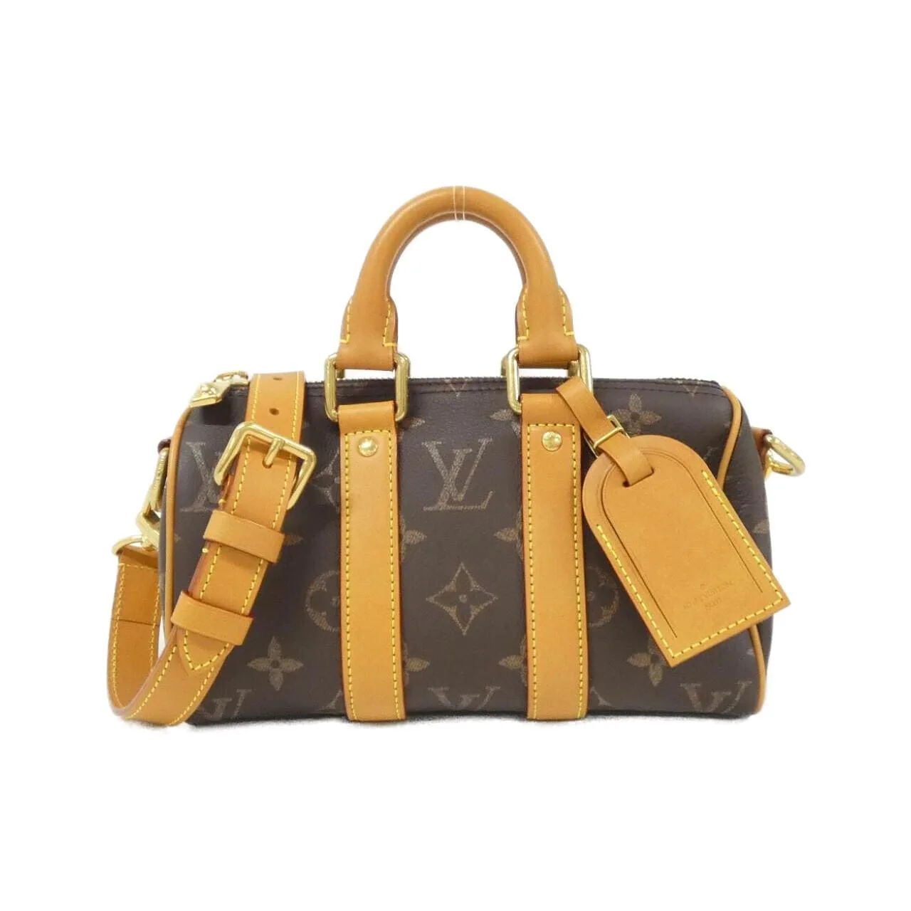 LOUIS VUITTON Keepall M14026 Boston Monogram Black
