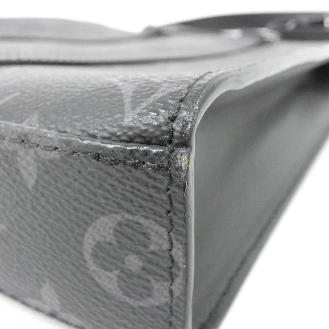 LOUIS VUITTON Eclipse M46098 Handbag Monogram 黑色 Monogram 中古品A - 縮圖 3