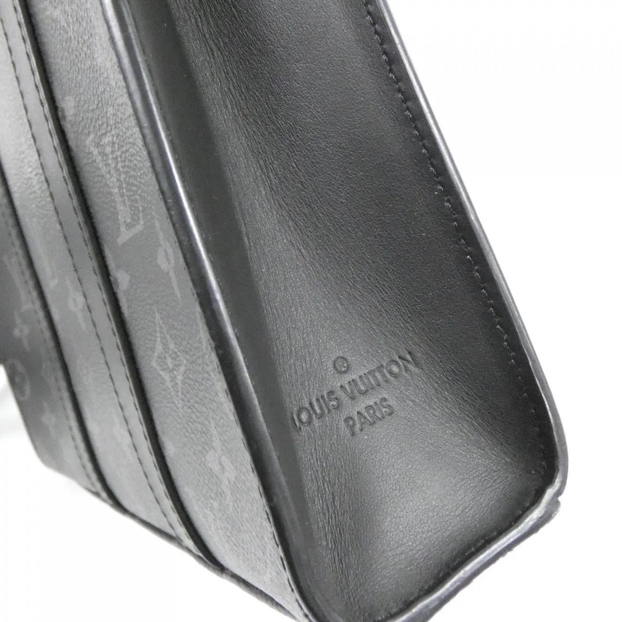 LOUIS VUITTON Eclipse M46098 Handbag Monogram 黑色 Monogram 中古品A - 縮圖 4