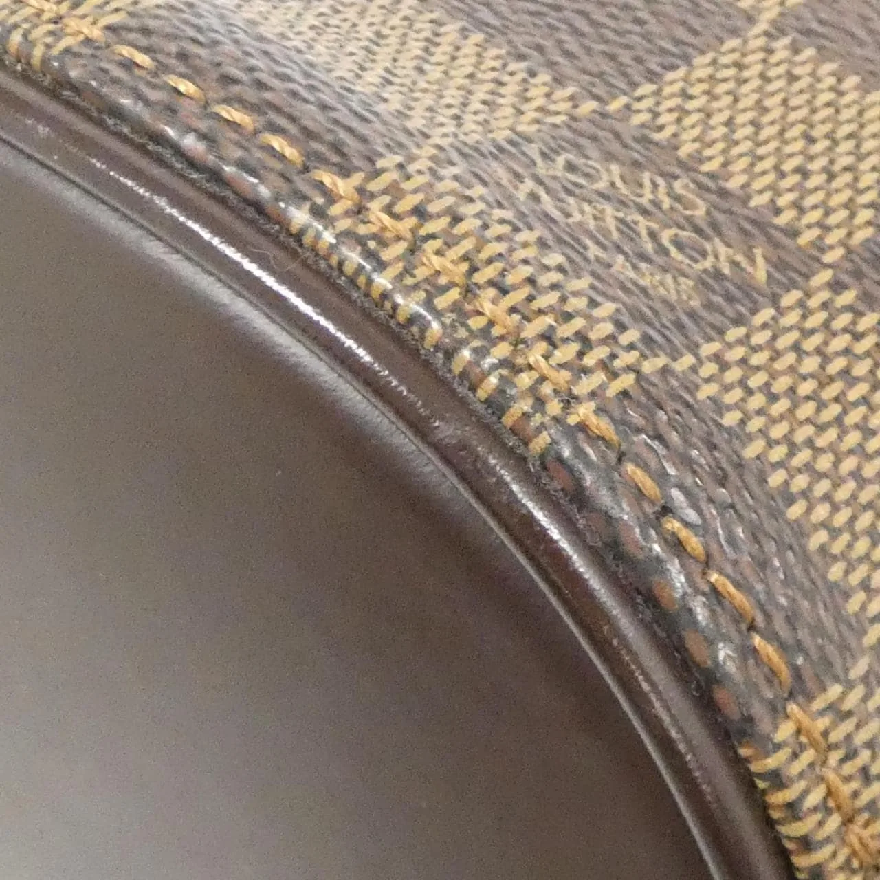 LOUIS VUITTON Drouot N48072 Shoulder Damier 黑色 Damier 中古品A - 縮圖 4