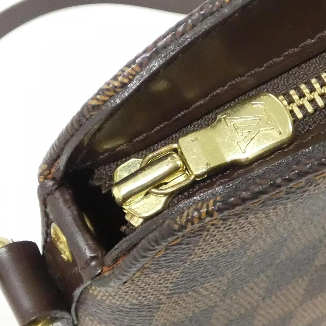 LOUIS VUITTON Drouot N48072 Shoulder Damier 黑色 Damier 中古品A - 縮圖 5