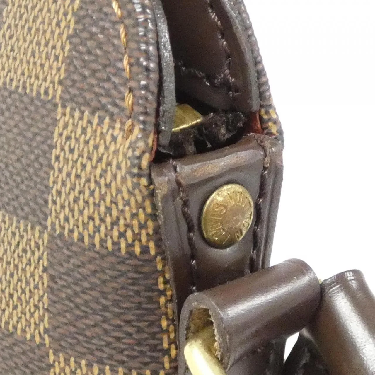 LOUIS VUITTON Drouot N48072 Shoulder Damier 黑色 Damier 中古品A - 縮圖 6