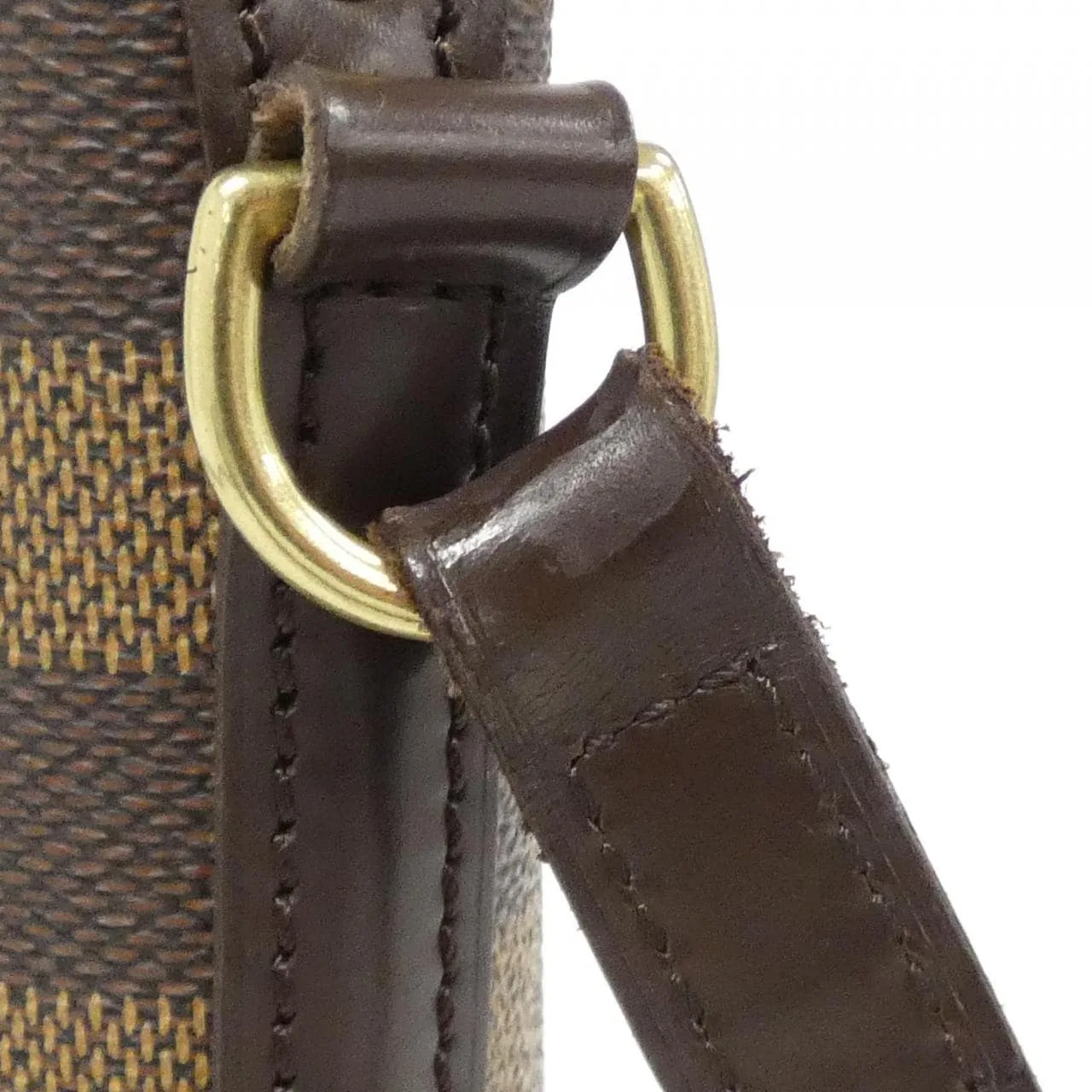 LOUIS VUITTON Drouot N48072 Shoulder Damier 黑色 Damier 中古品A - 縮圖 7