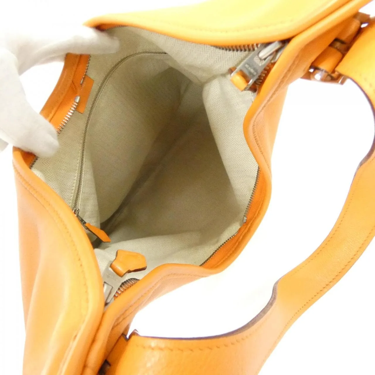 HERMES Shoulder Swift 橙色 Swift 皮 中古品A - 縮圖 8