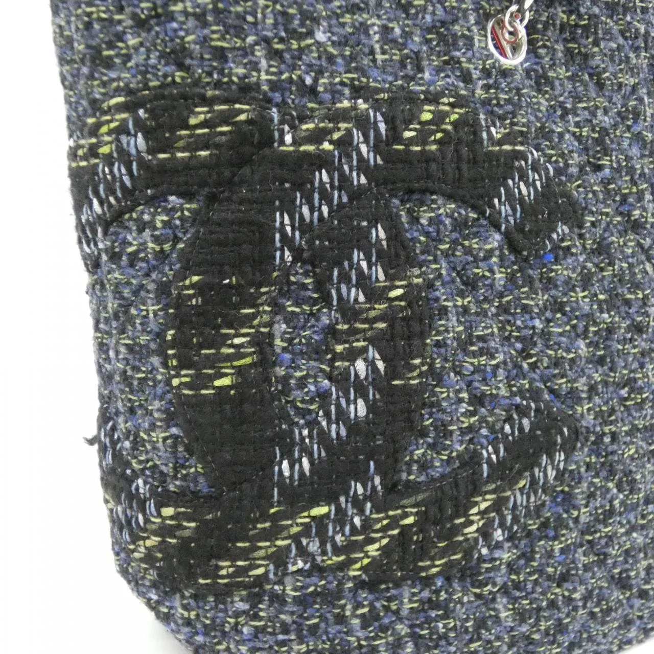 CHANEL Cambon 25170 Shoulder Tweed Navy Tweed - Thumbnail 4