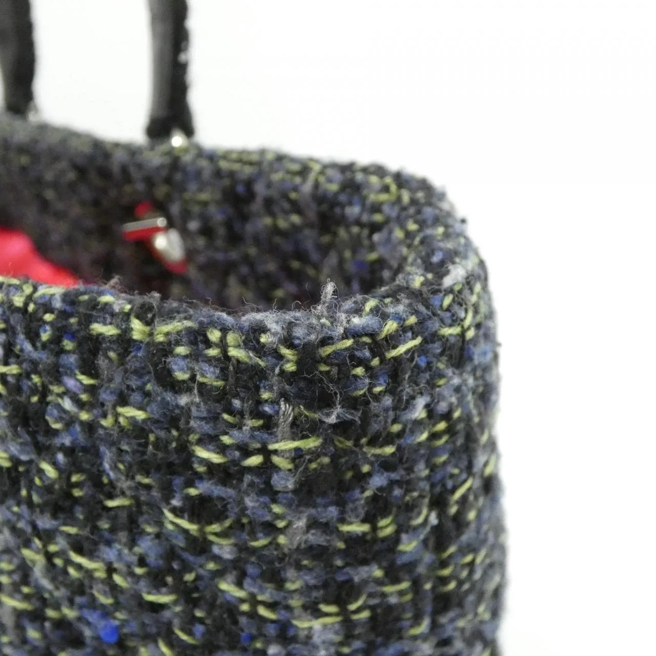 CHANEL Cambon 25170 Shoulder Tweed Navy Tweed - Thumbnail 7