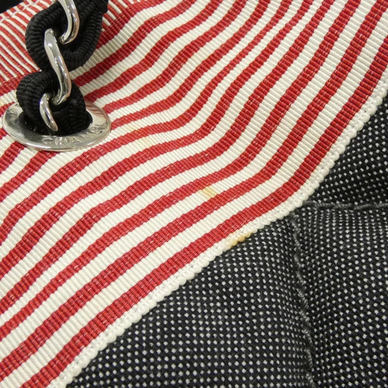 CHANEL Shoulder Denim Black Denim Rank A - Thumbnail 6