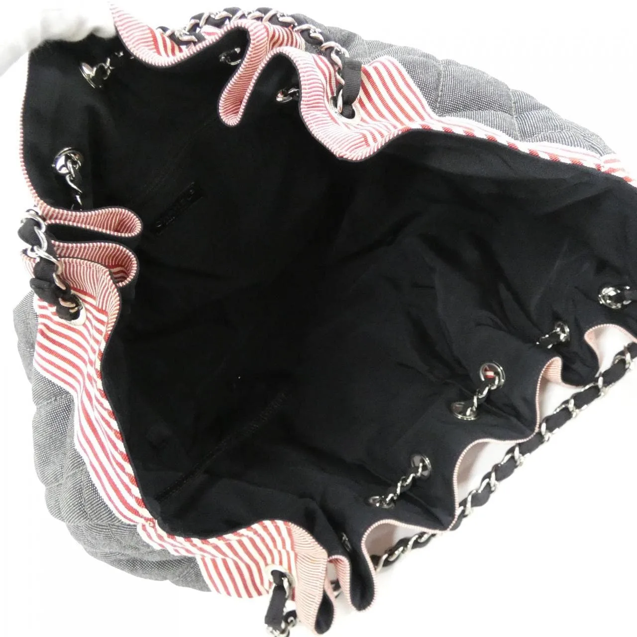 CHANEL Shoulder Denim Black Denim Rank A - Thumbnail 9