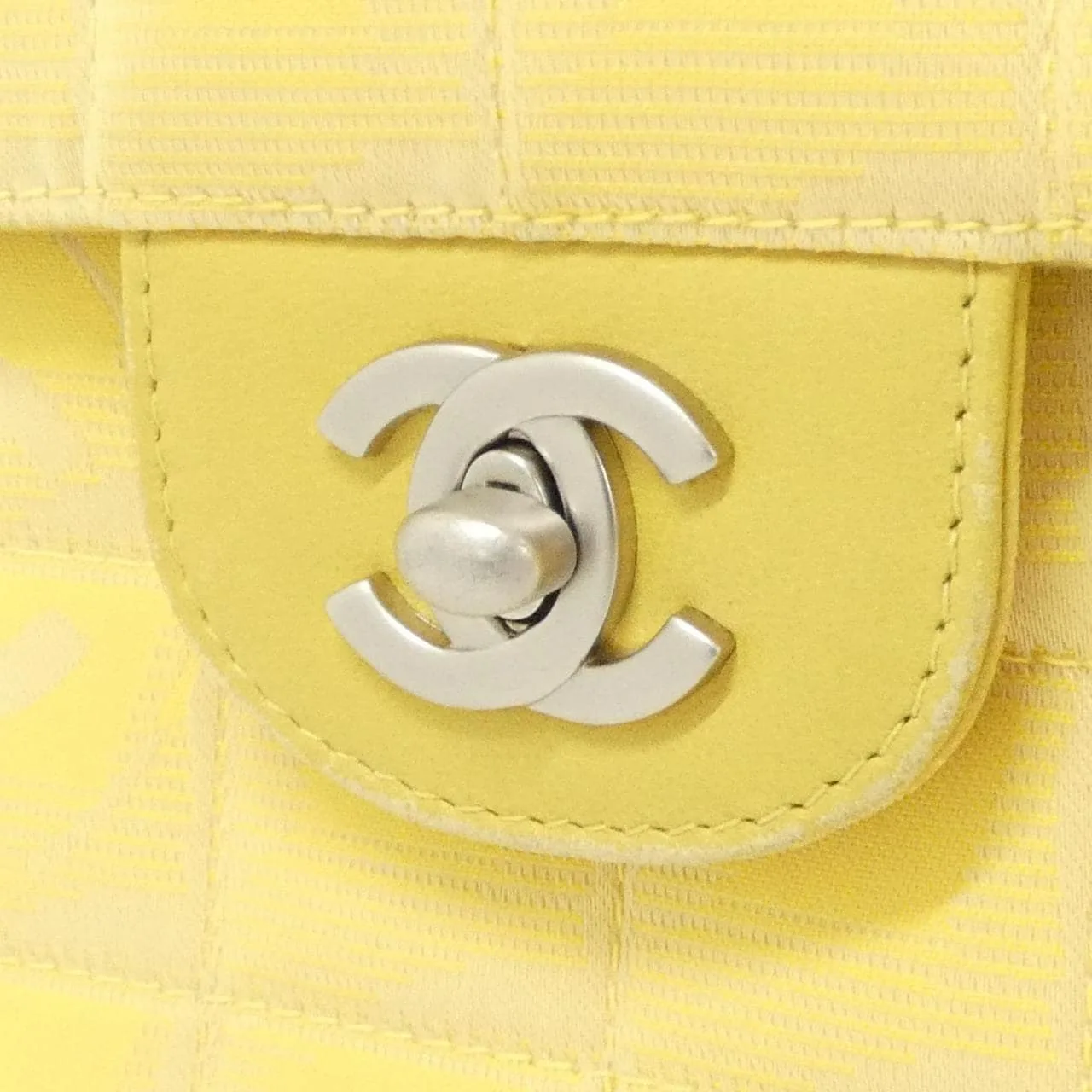 CHANEL 15316 Shoulder Nylon Yellow Nylon - Thumbnail 5