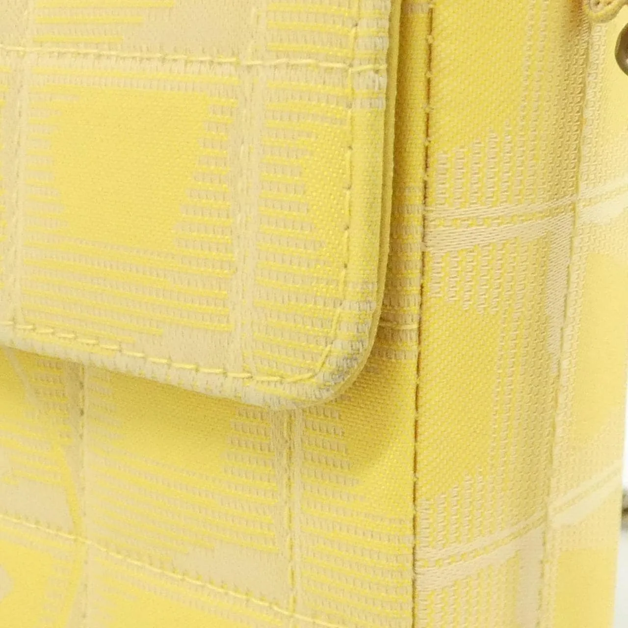 CHANEL 15316 Shoulder Nylon Yellow Nylon - Thumbnail 6