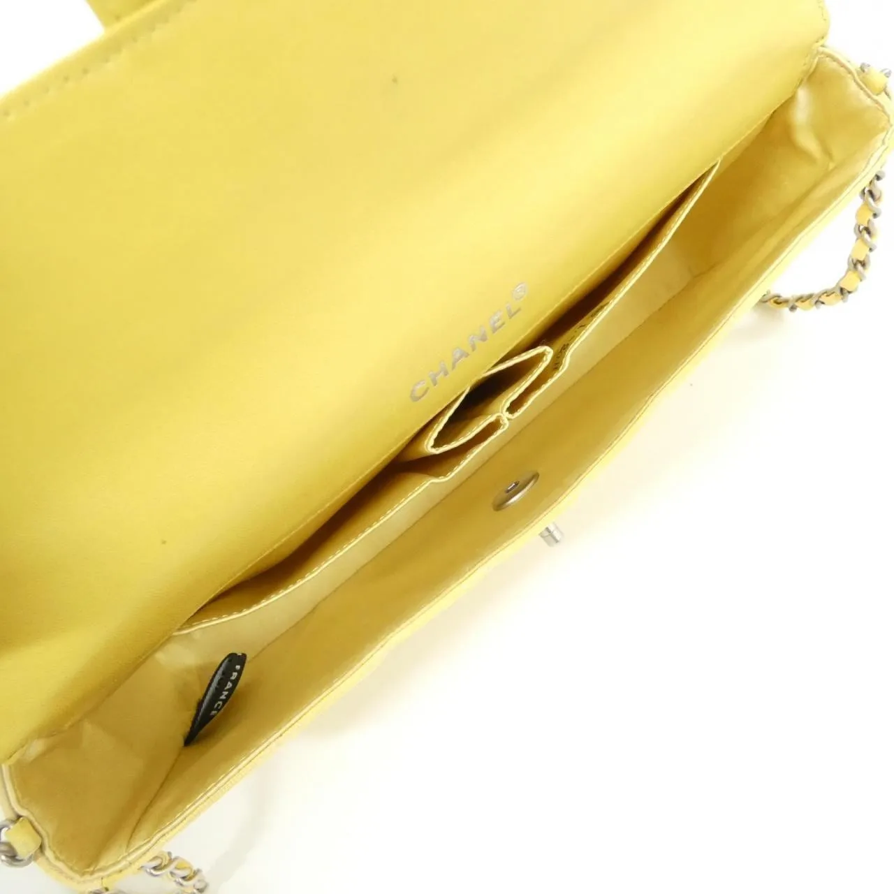 CHANEL 15316 Shoulder Nylon Yellow Nylon - Thumbnail 9