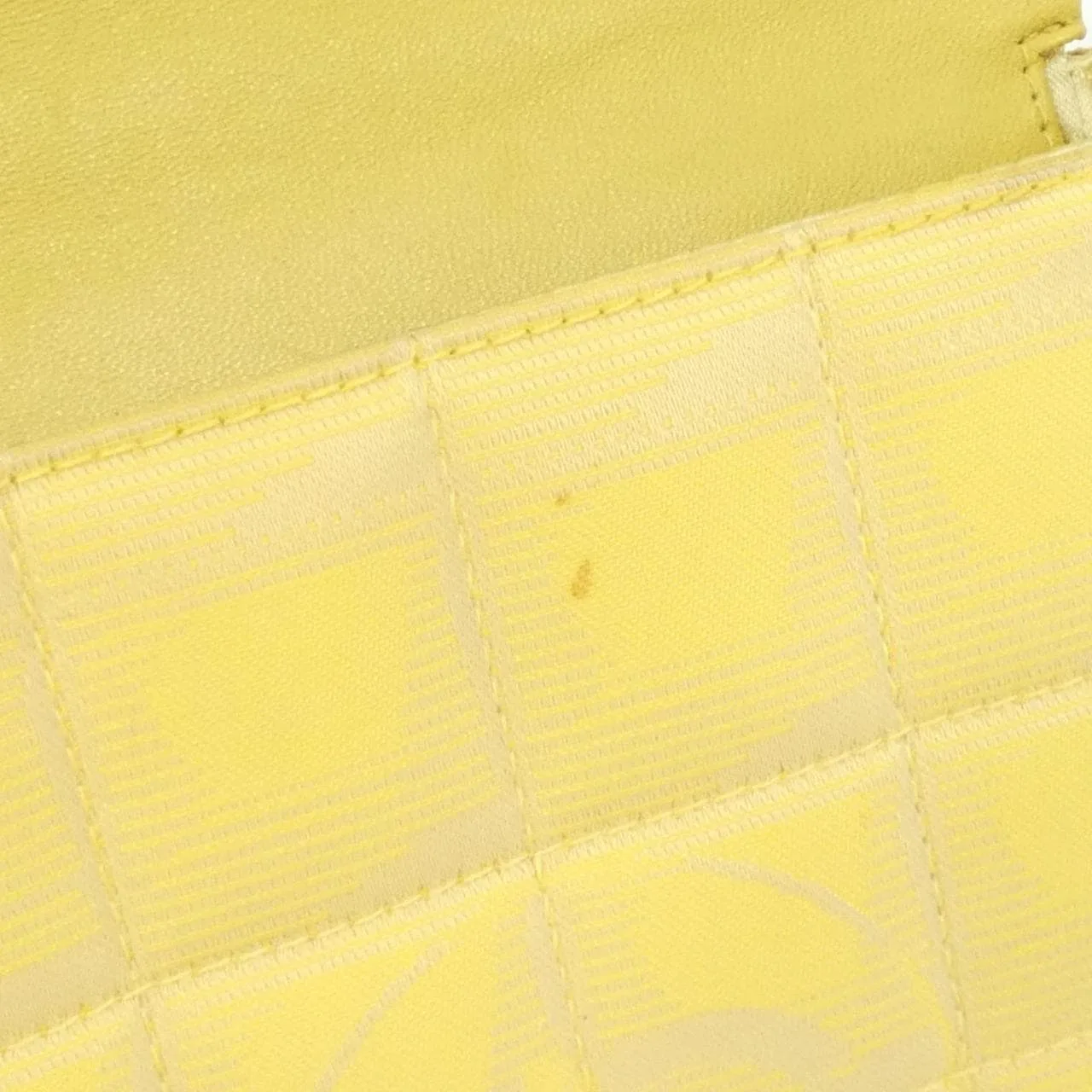 CHANEL 15316 Shoulder Nylon Yellow Nylon - Thumbnail 10