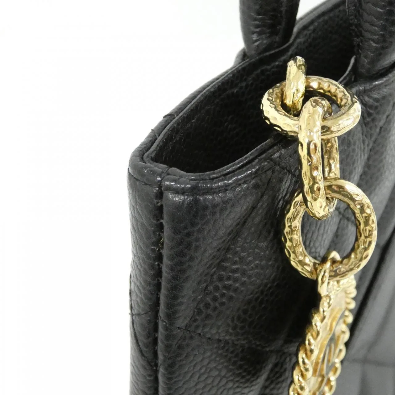 CHANEL Matelasse 1804 Handbag Grained Calfskin 黑色 荔枝紋牛皮 中古品A - 縮圖 6