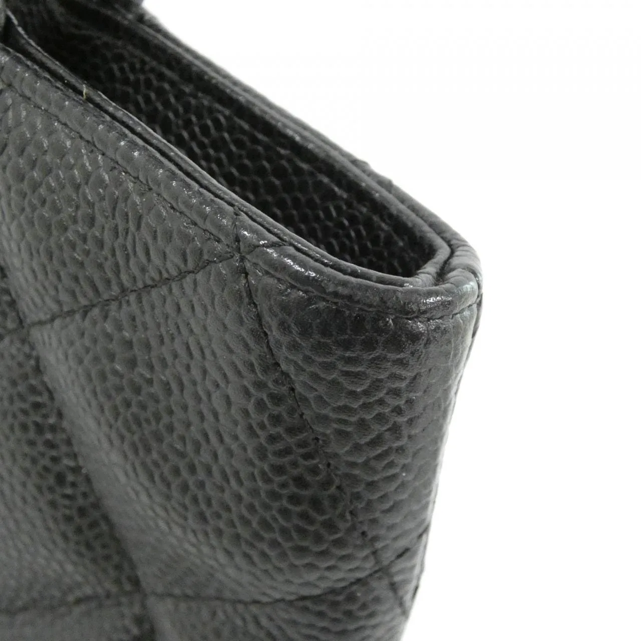 CHANEL Matelasse 1804 Handbag Grained Calfskin 黑色 荔枝紋牛皮 中古品A - 縮圖 7