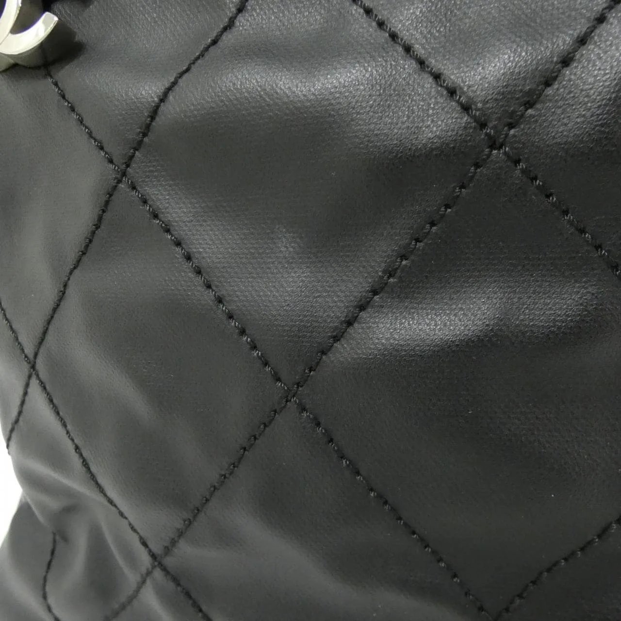 CHANEL 34208 Handbag Canvas Black Canvas Rank A - Thumbnail 5