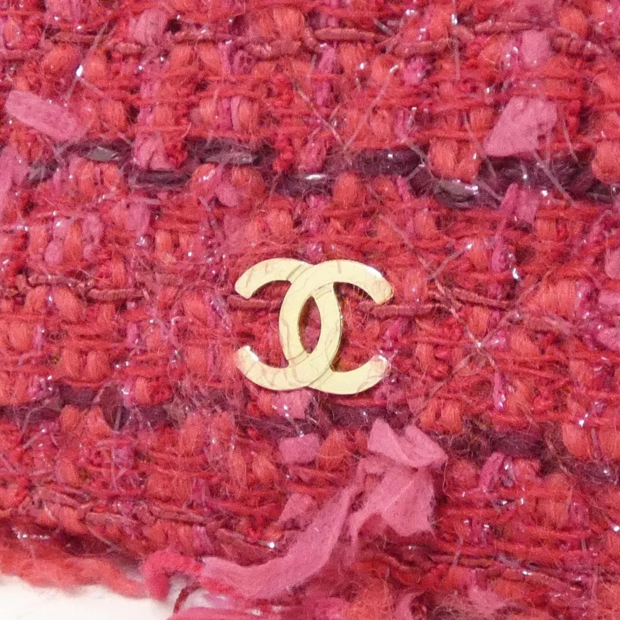 CHANEL Timeless Classic 33814 Wallet Tweed 粉色 粗花呢 中古品A - 縮圖 4
