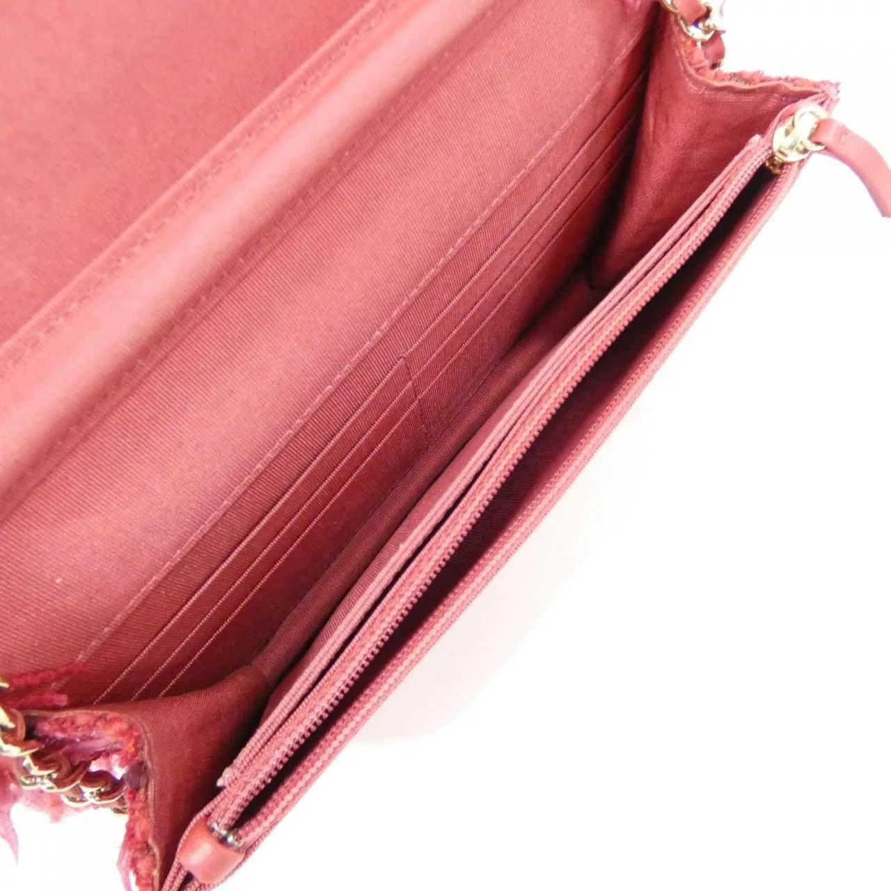 CHANEL Timeless Classic 33814 Wallet Tweed 粉色 粗花呢 中古品A - 縮圖 9