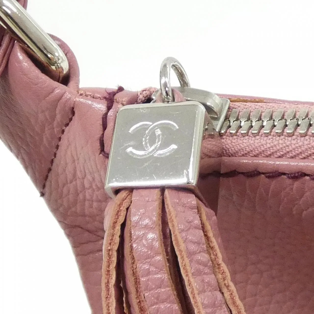 CHANEL 23039 Shoulder 粉色 中古品A - 縮圖 4