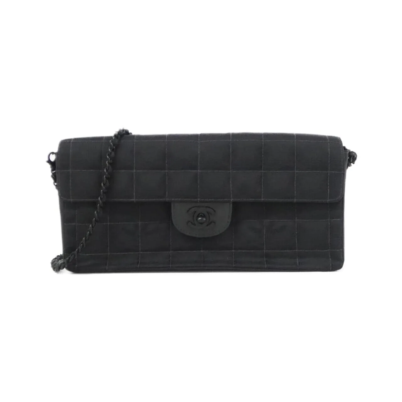 CHANEL 15316 Shoulder Nylon Black