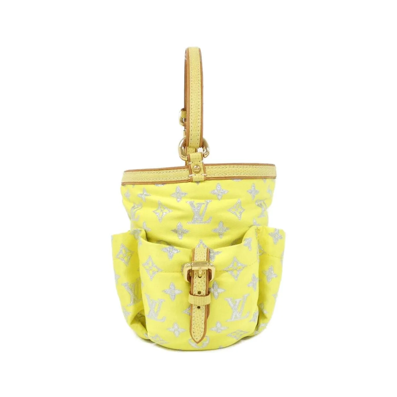 LOUIS VUITTON M95035 Shoulder Leather 黃色 皮革 中古品A - 縮圖 2