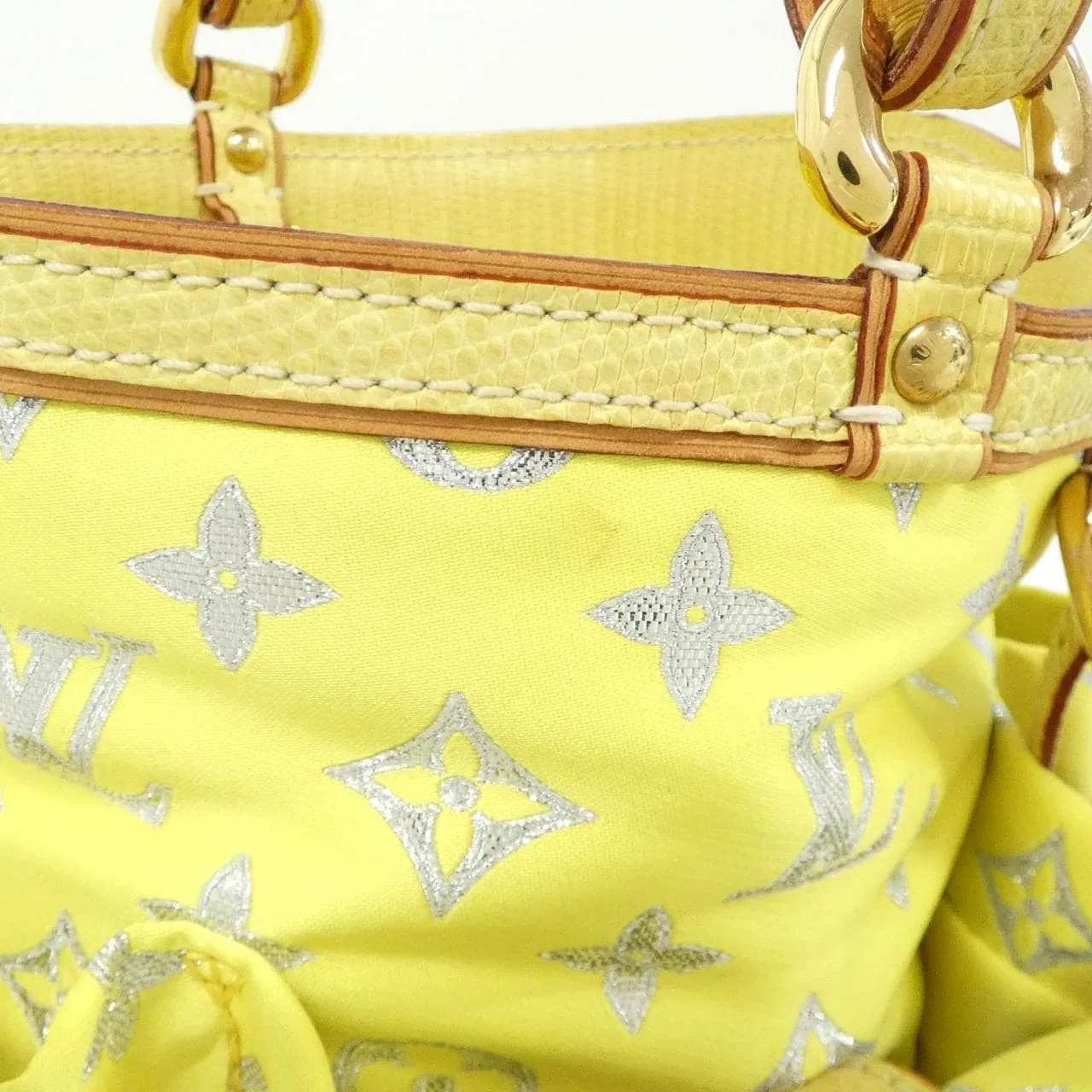 LOUIS VUITTON M95035 Shoulder Leather 黃色 皮革 中古品A - 縮圖 3