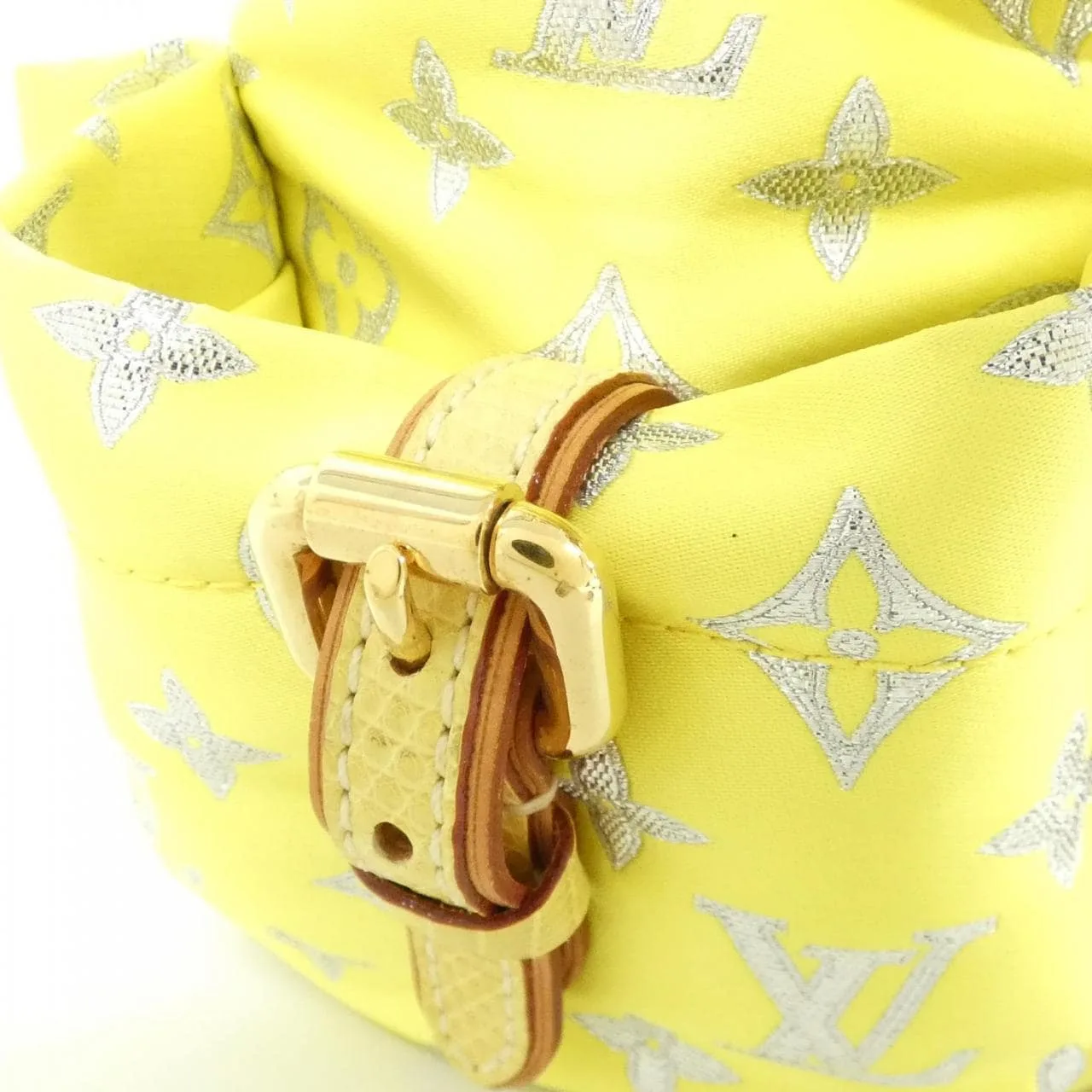 LOUIS VUITTON M95035 Shoulder Leather 黃色 皮革 中古品A - 縮圖 4