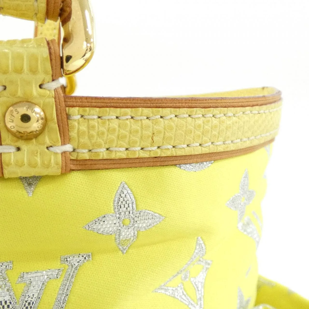 LOUIS VUITTON M95035 Shoulder Leather 黃色 皮革 中古品A - 縮圖 6