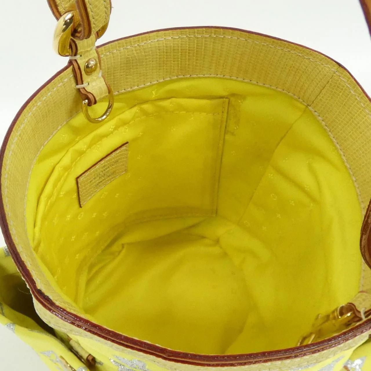 LOUIS VUITTON M95035 Shoulder Leather 黃色 皮革 中古品A - 縮圖 8