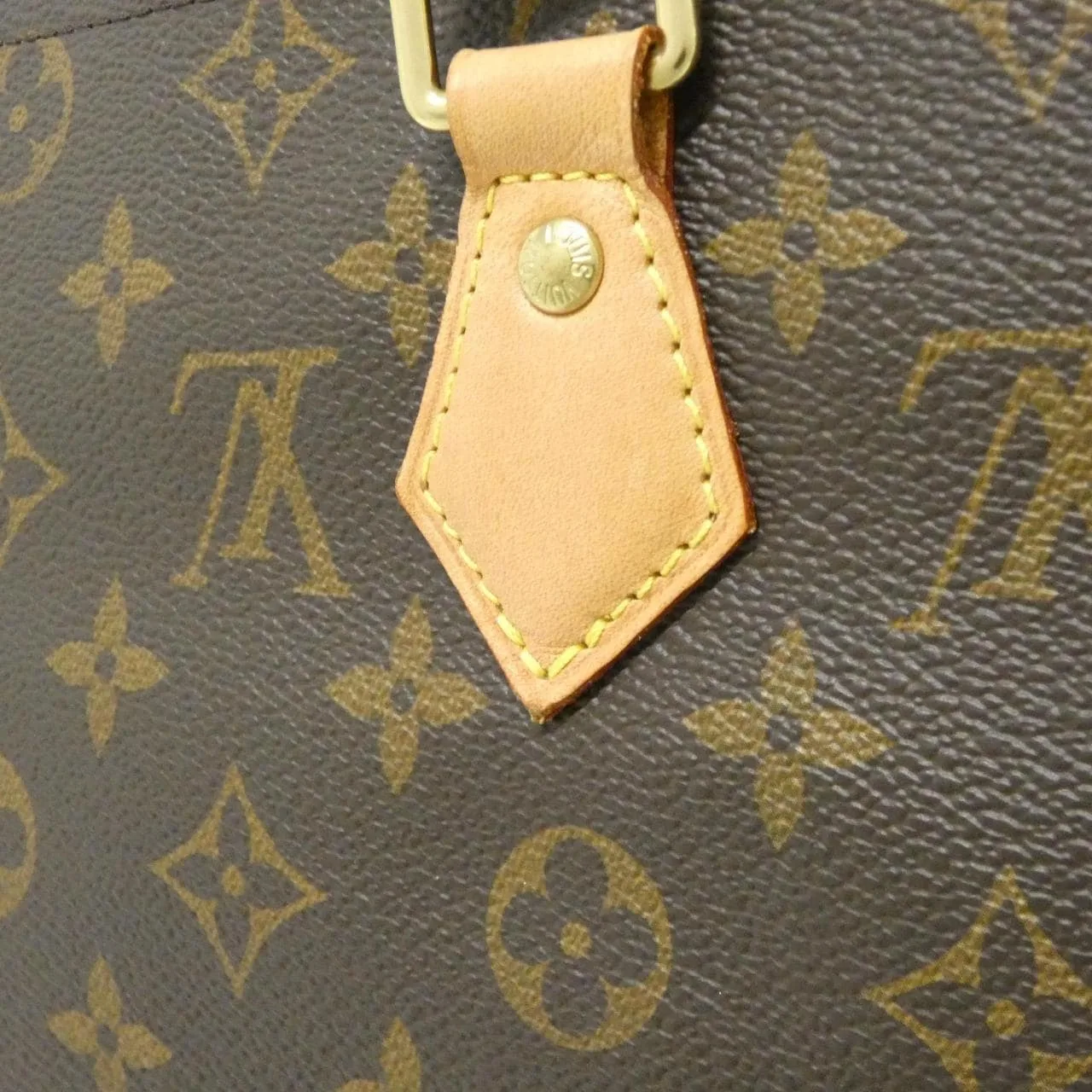 LOUIS VUITTON M47028 Handbag Monogram 黑色 Monogram 中古品A - 縮圖 4