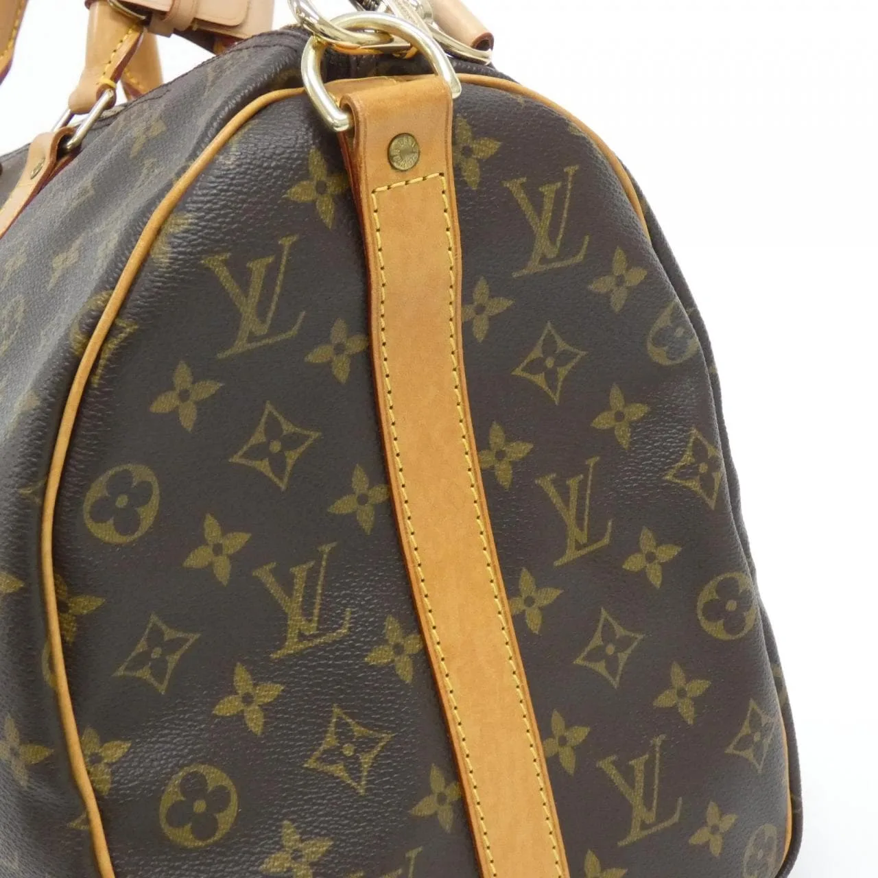 LOUIS VUITTON Keepall M41418 Boston Monogram 黑色 Monogram 中古品A - 縮圖 4