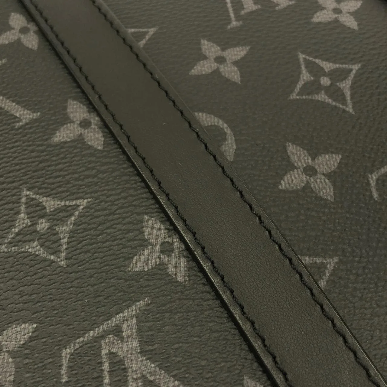 LOUIS VUITTON Eclipse M46098 Handbag Monogram 黑色 Monogram 中古品A - 縮圖 3