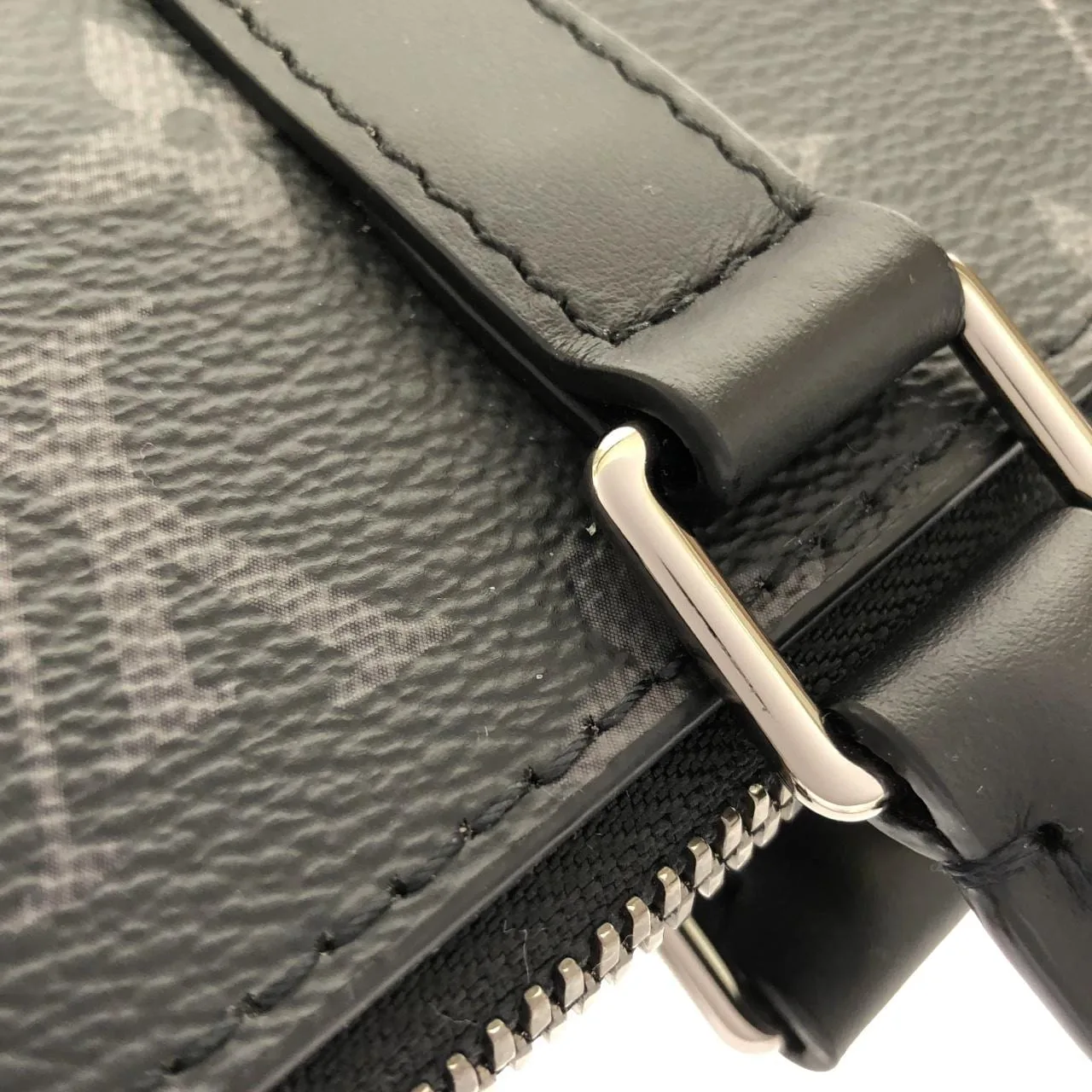 LOUIS VUITTON Eclipse M46098 Handbag Monogram 黑色 Monogram 中古品A - 縮圖 5