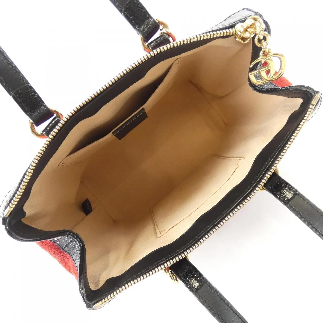 GUCCI Ophidia 547551 D6ZYB Handbag Patent Leather