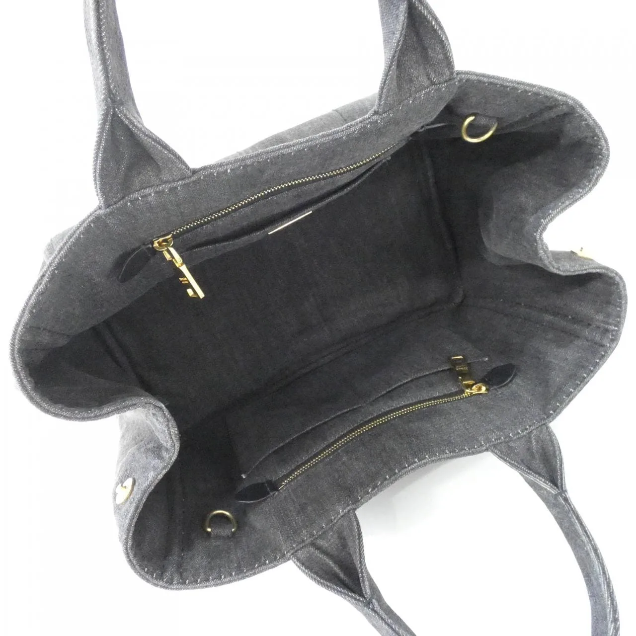 PRADA 1BG642 Handbag Black Rank A - Thumbnail 9