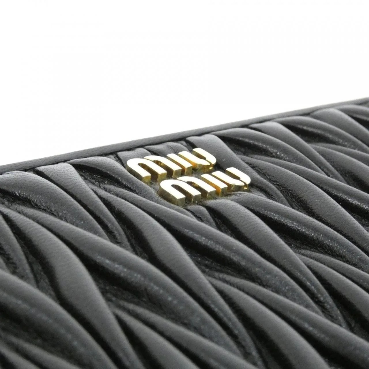 MIU MIU 5ML506 Wallet Black New - Thumbnail 5
