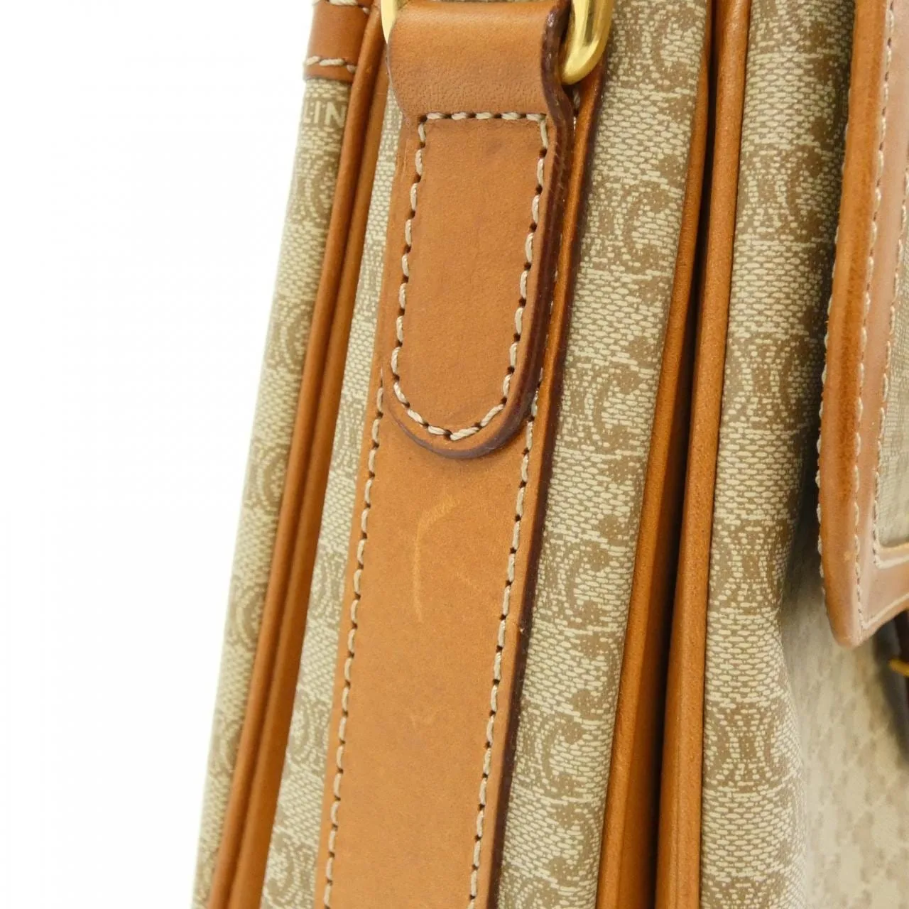 CELINE Shoulder Canvas Beige Canvas Rank A - Thumbnail 7