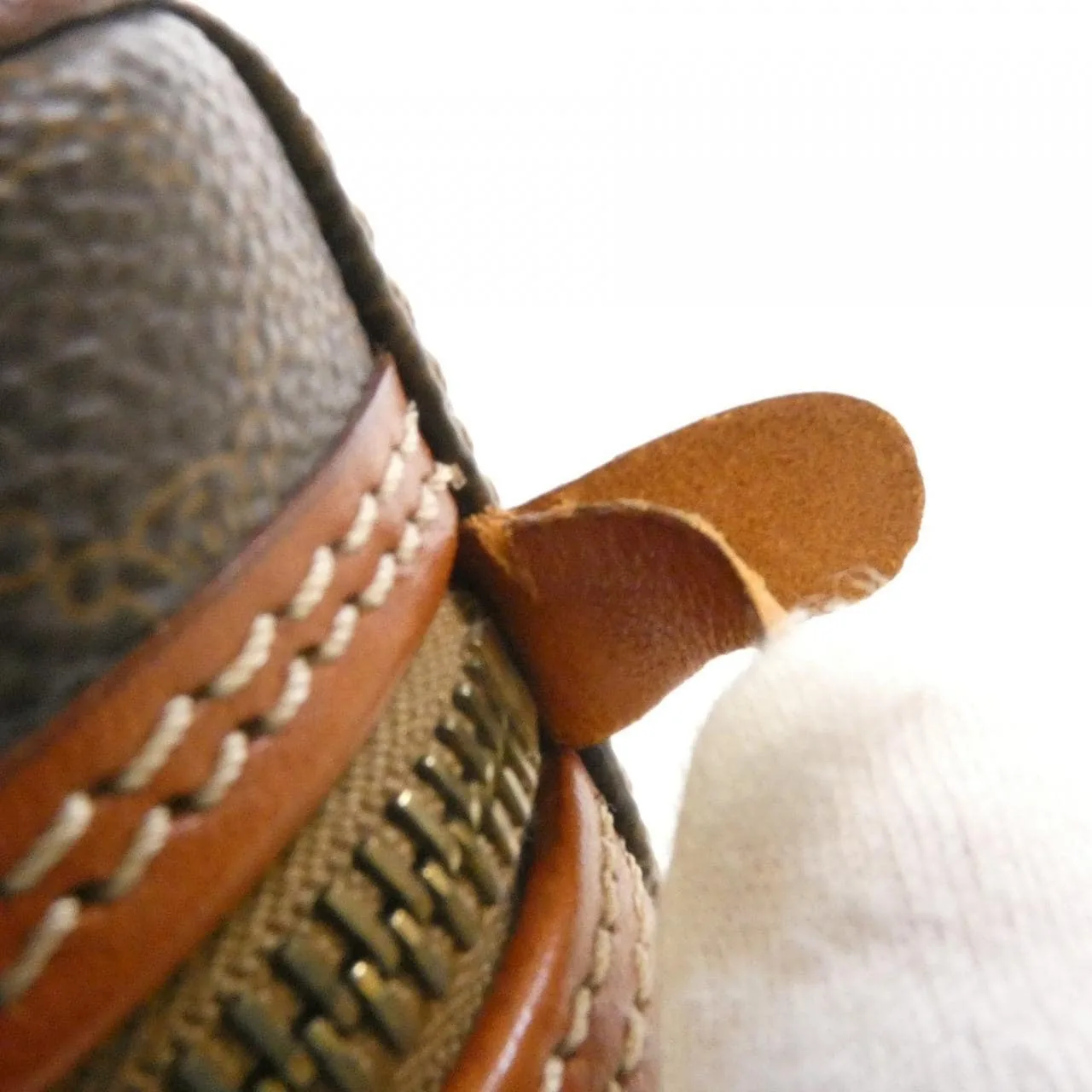 CELINE Handbag Canvas Brown Canvas Rank B - Thumbnail 4