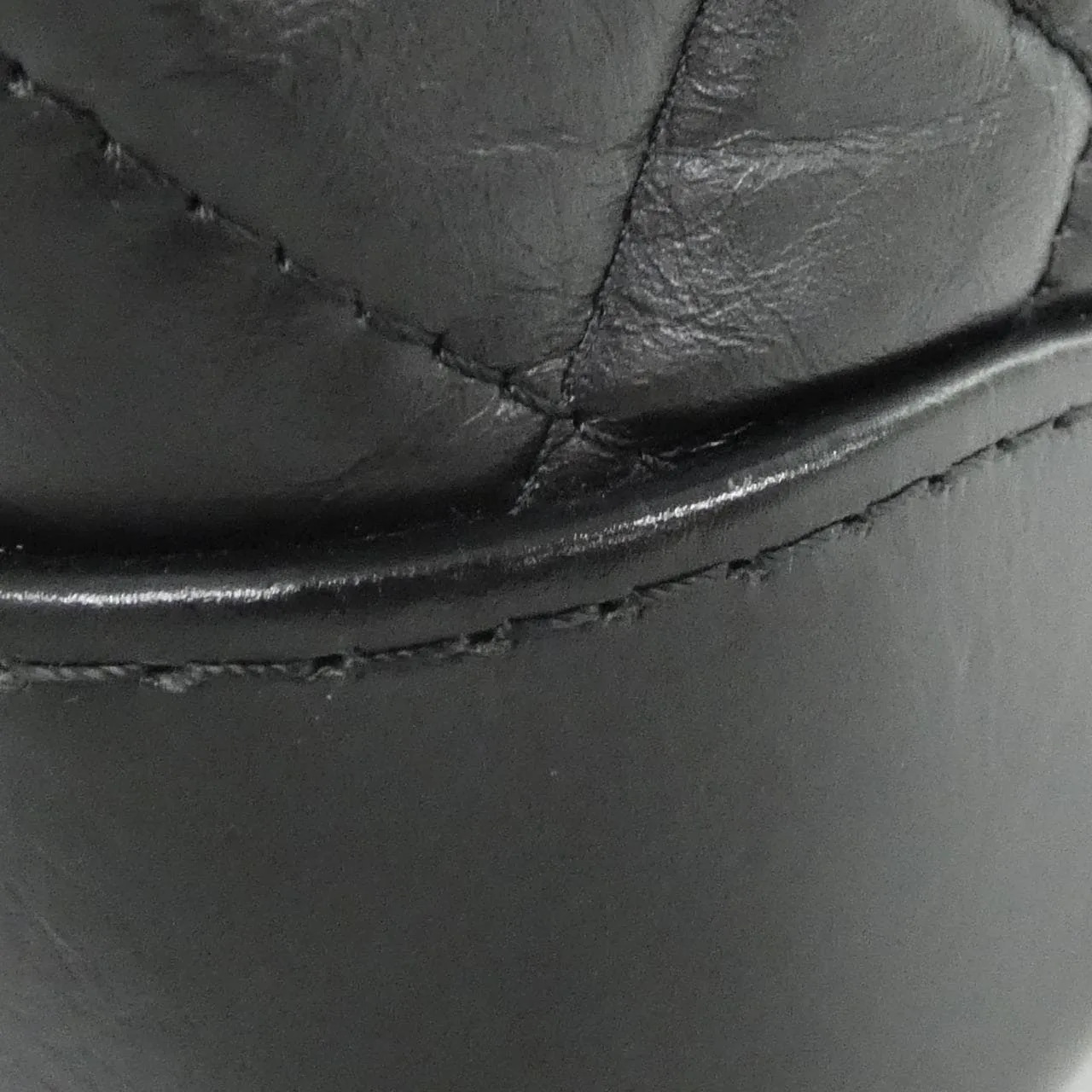 CHANEL Gabrielle 94505 Shoulder Leather 黑色 皮革 中古品A - 縮圖 4