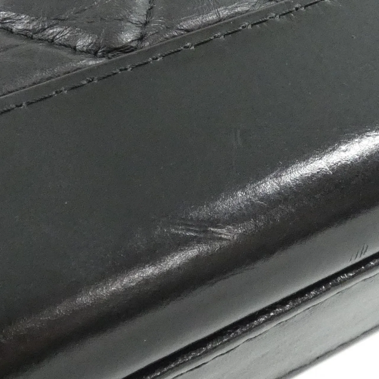 CHANEL Gabrielle 94505 Shoulder Leather 黑色 皮革 中古品A - 縮圖 5