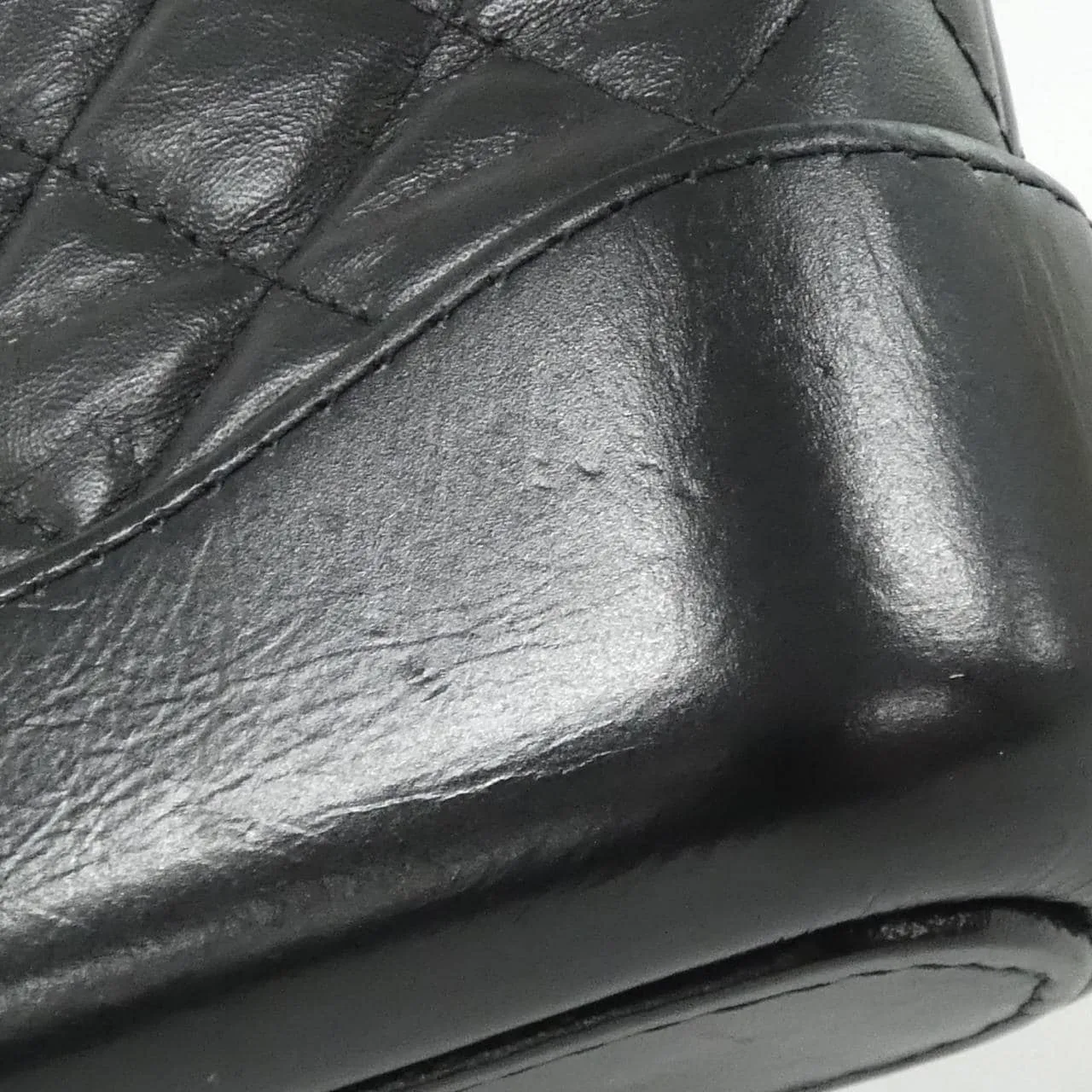 CHANEL Gabrielle 94505 Shoulder Leather 黑色 皮革 中古品A - 縮圖 6