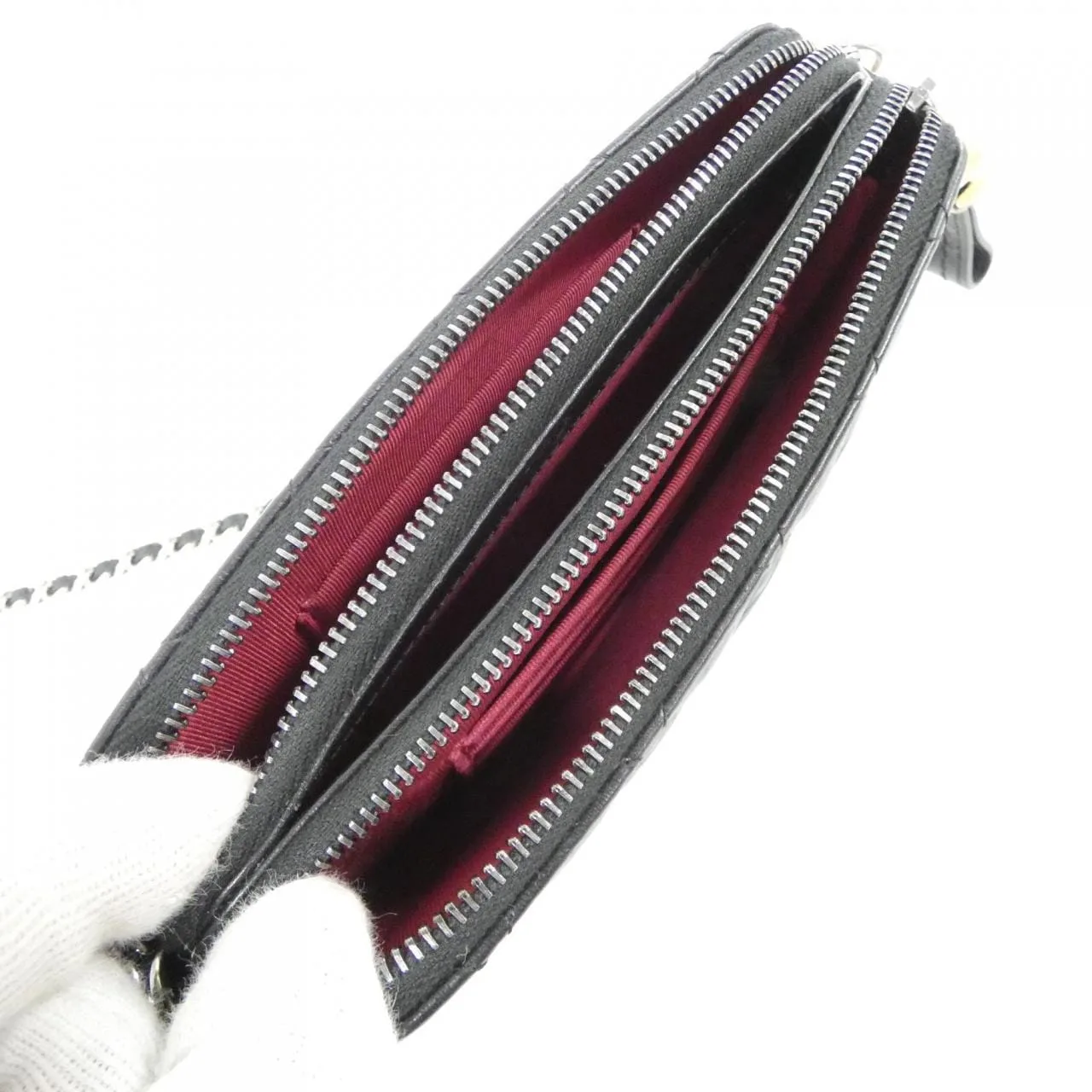 CHANEL Gabrielle 94505 Shoulder Leather 黑色 皮革 中古品A - 縮圖 9