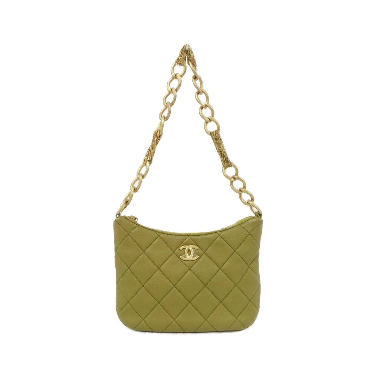 CHANEL AS4220 Shoulder Lambskin Green